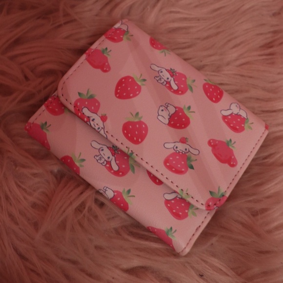 Loungefly Cinnamoroll Strawberry Backpack and Wallet Set - Picture 4 of 7